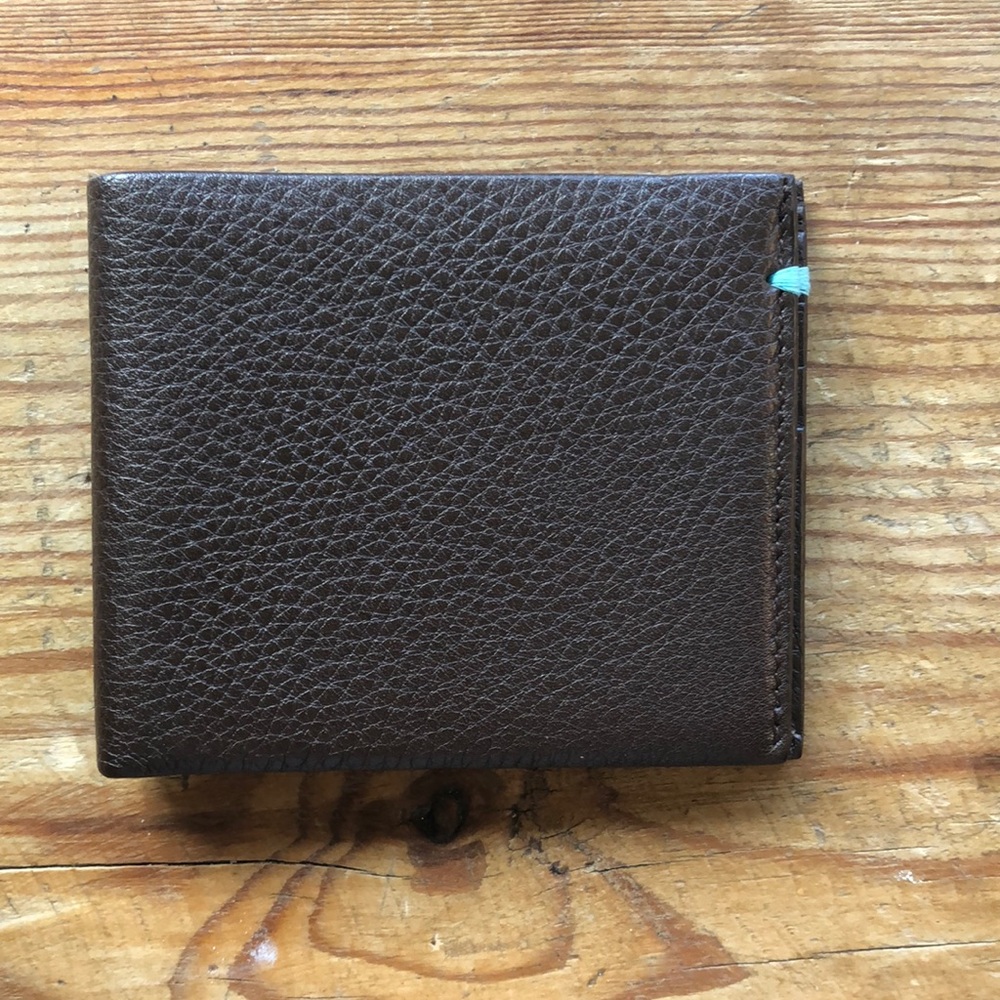 TIFFANY & CO | Men’s Bifold Brown Leather Wallet, NEW